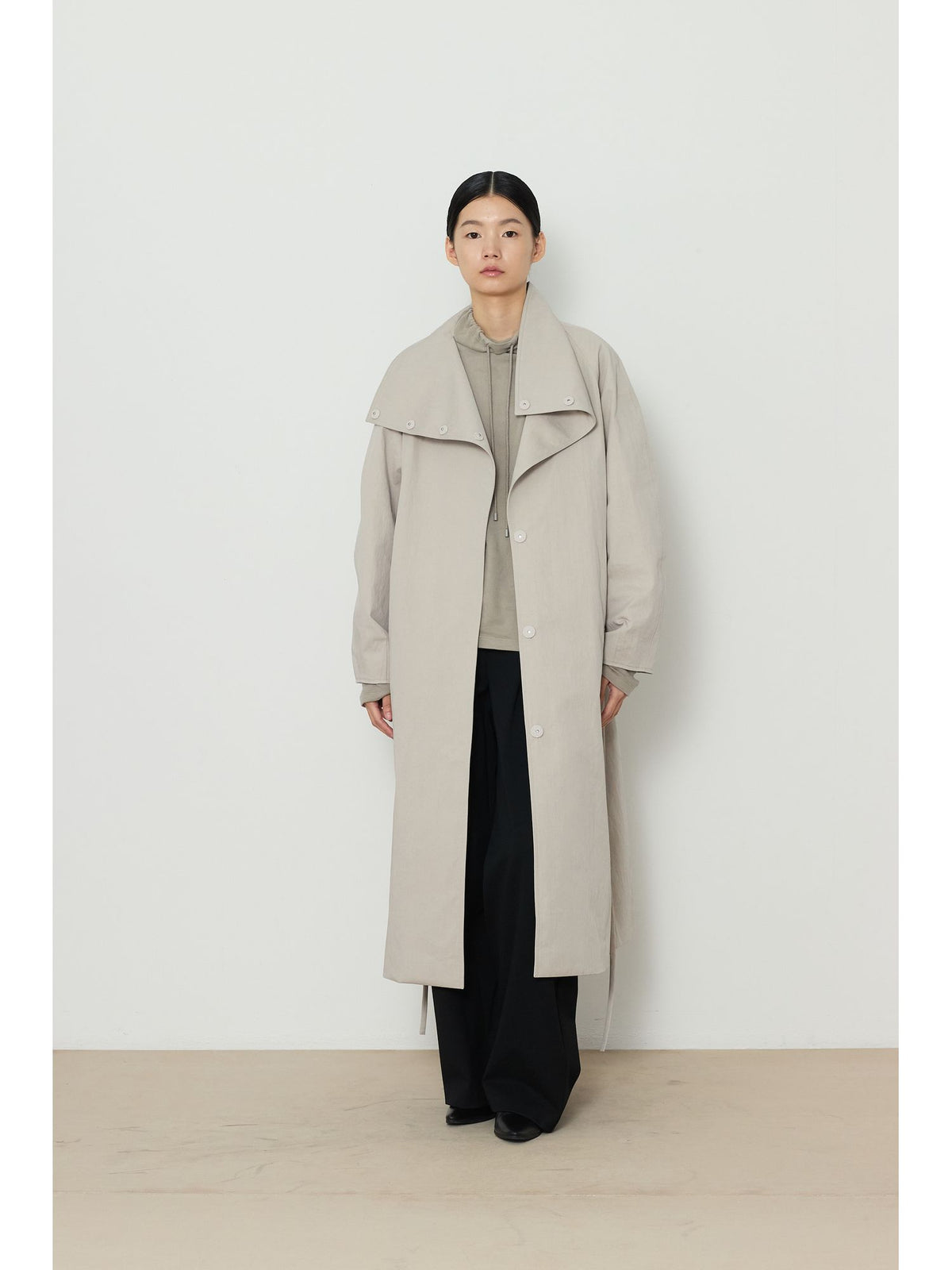 STRING HIGHNECK TOP [KHAKI] 14