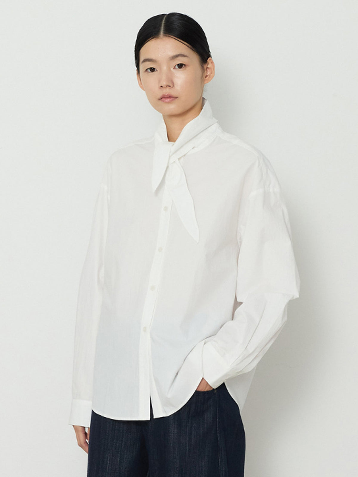 WAVE TIE SHIRTS [WHITE]