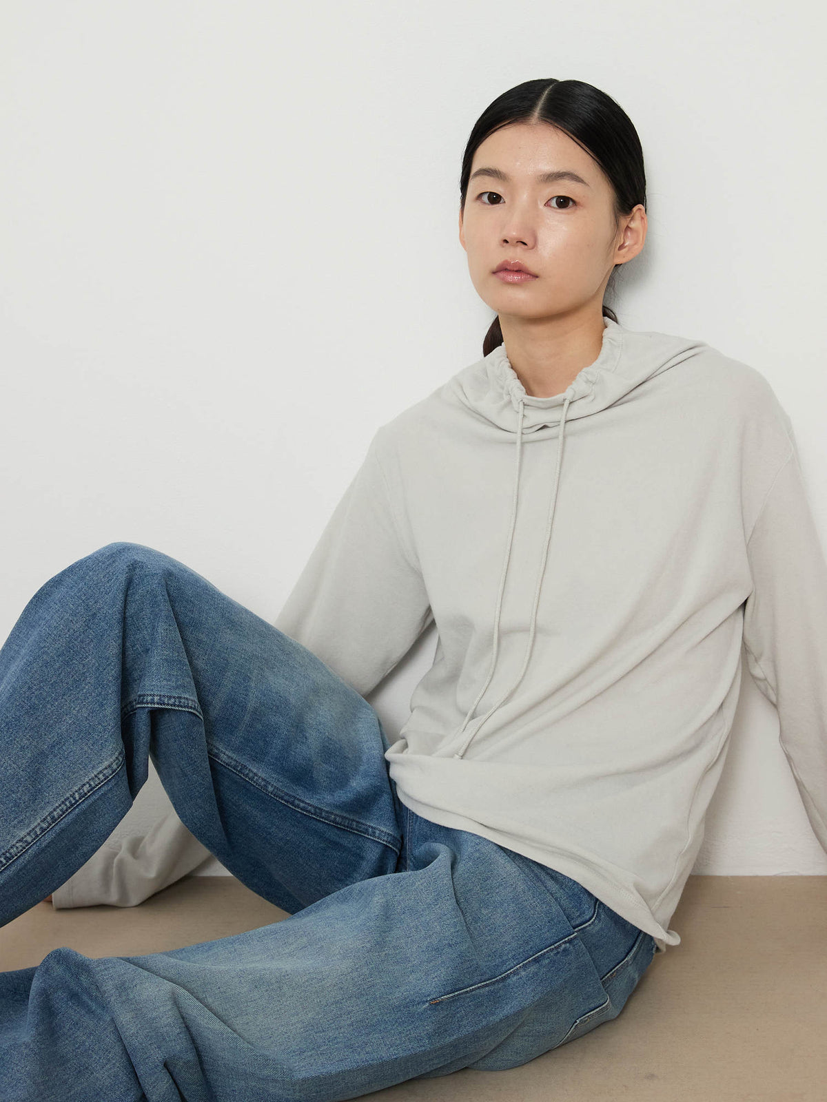 STRING HIGHNECK TOP [LIGHT GRAY] 6