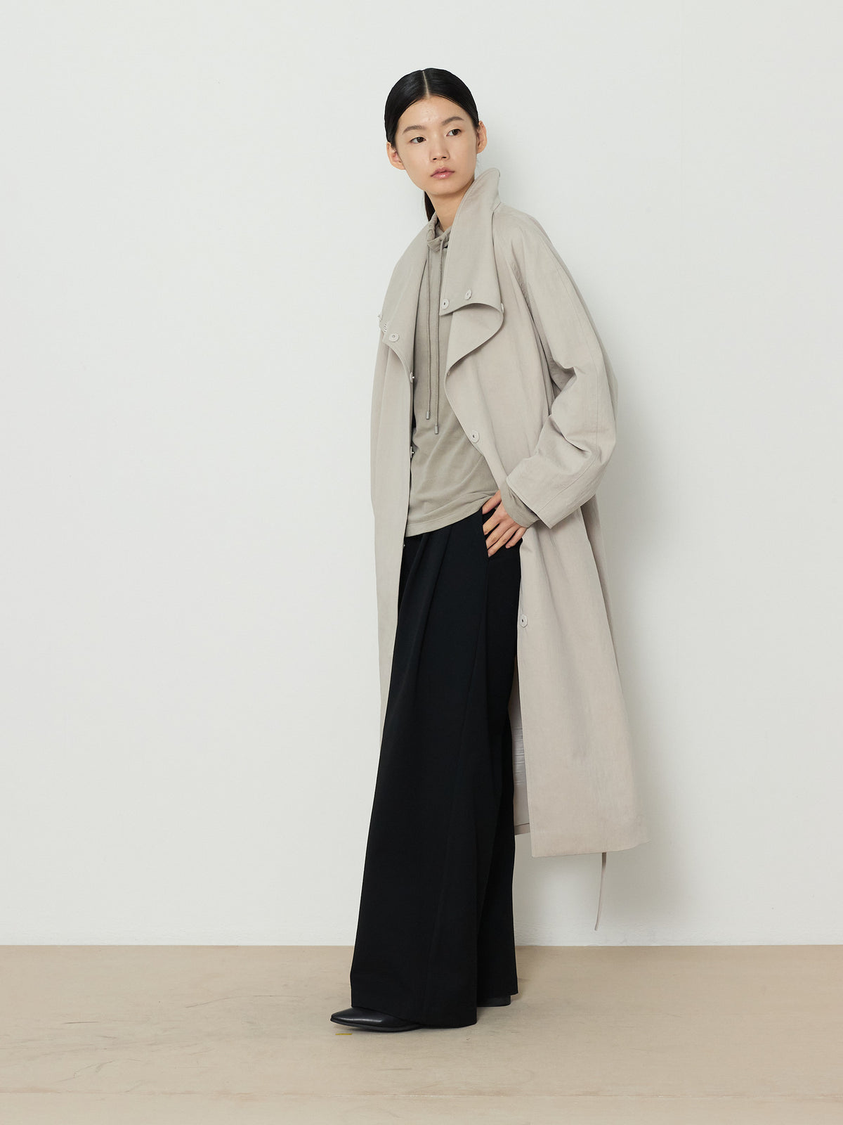 BANDING WIDE PANTS [BLACK] 17