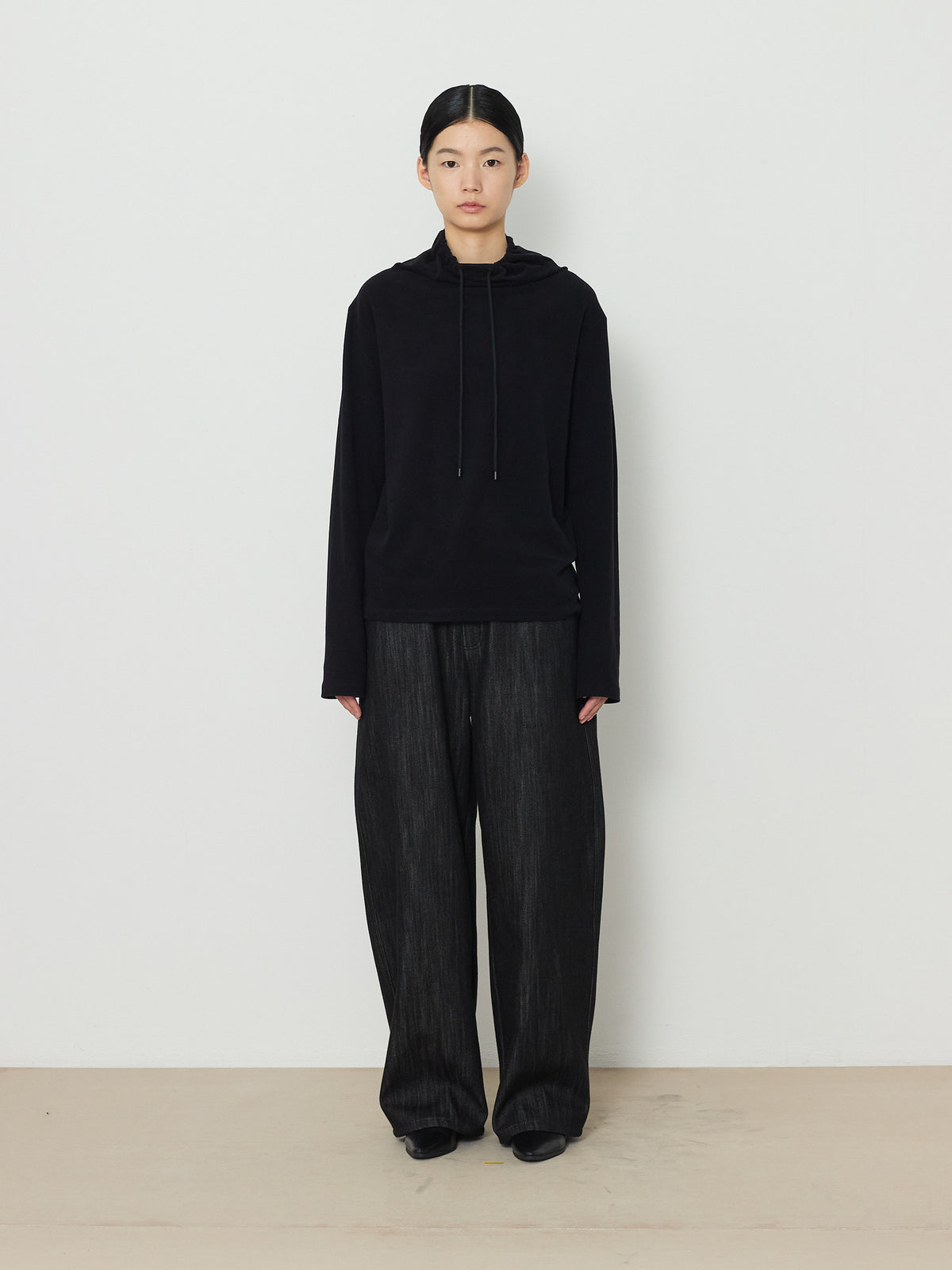 STRING HIGHNECK TOP [BLACK] 1