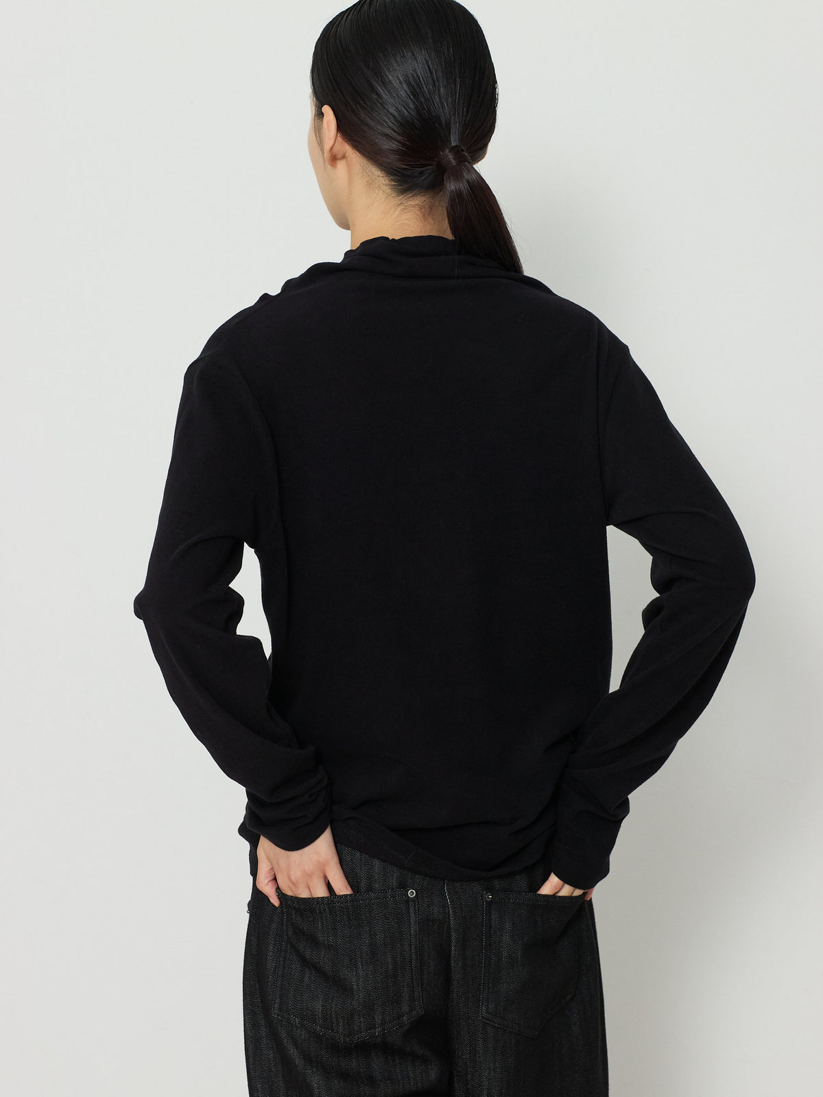STRING HIGHNECK TOP [BLACK] 8