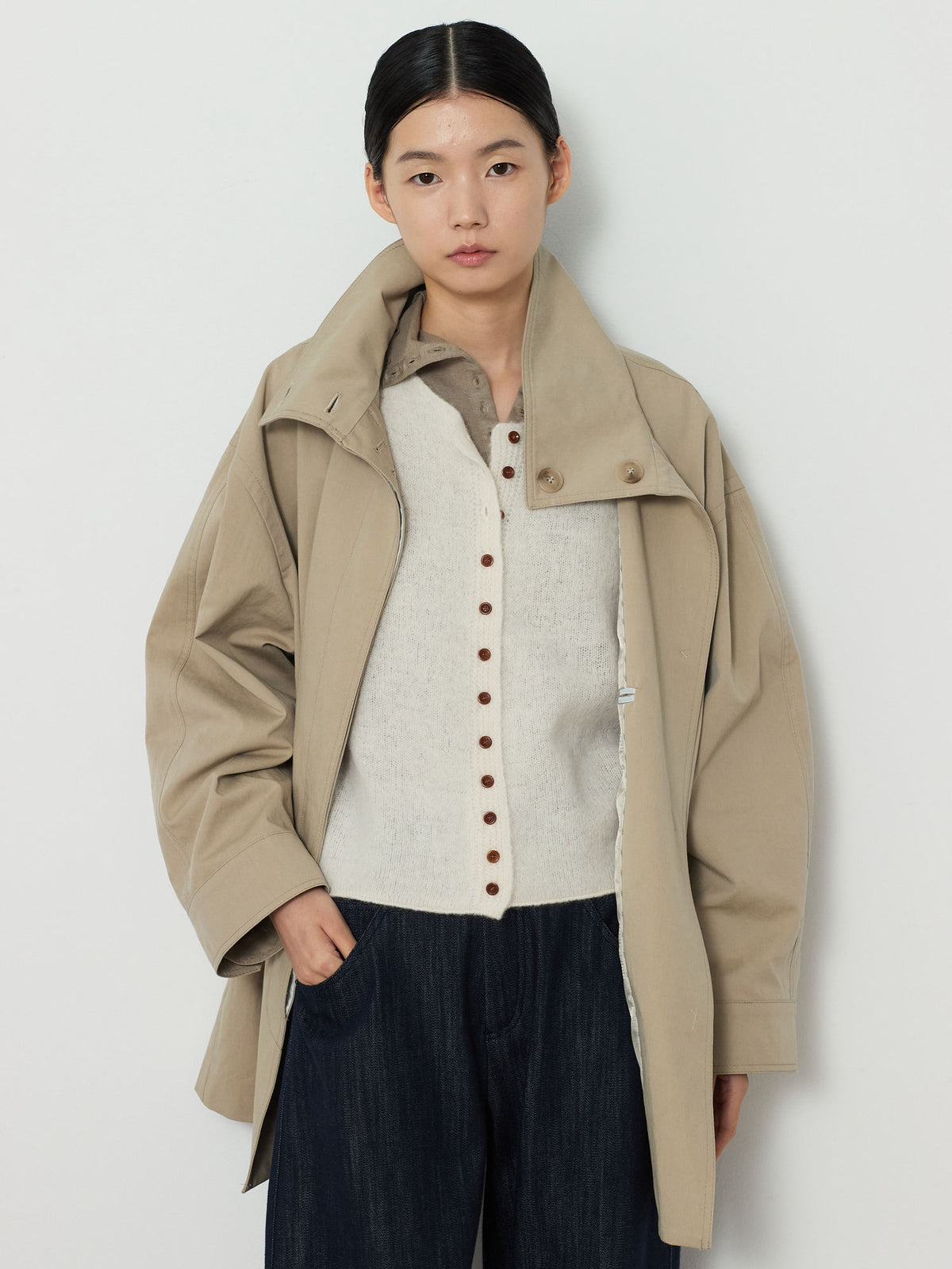 ALPACA BLEND KNIT VEST [CREAM] 14