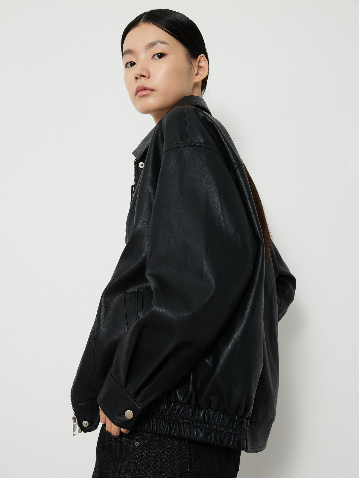 ECO LEATHER BLOUSON [BLACK] 10