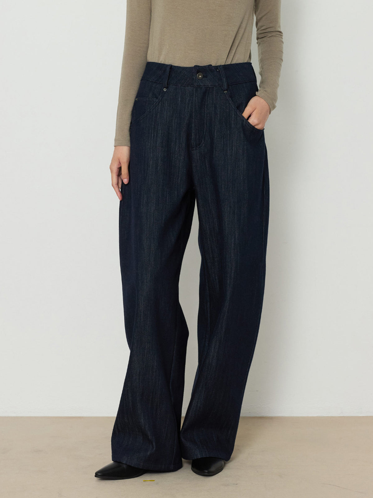 BARREL DENIM PANTS [INDIGO]