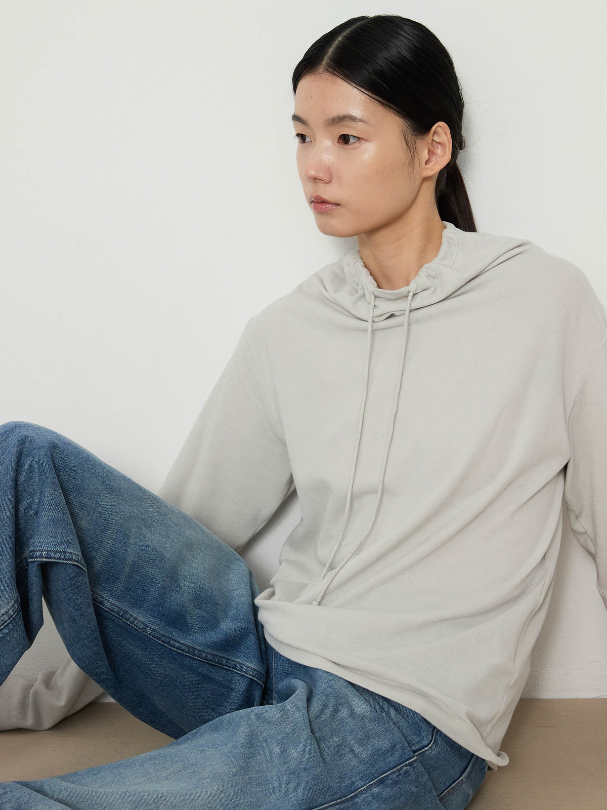 STRING HIGHNECK TOP [LIGHT GRAY] 7