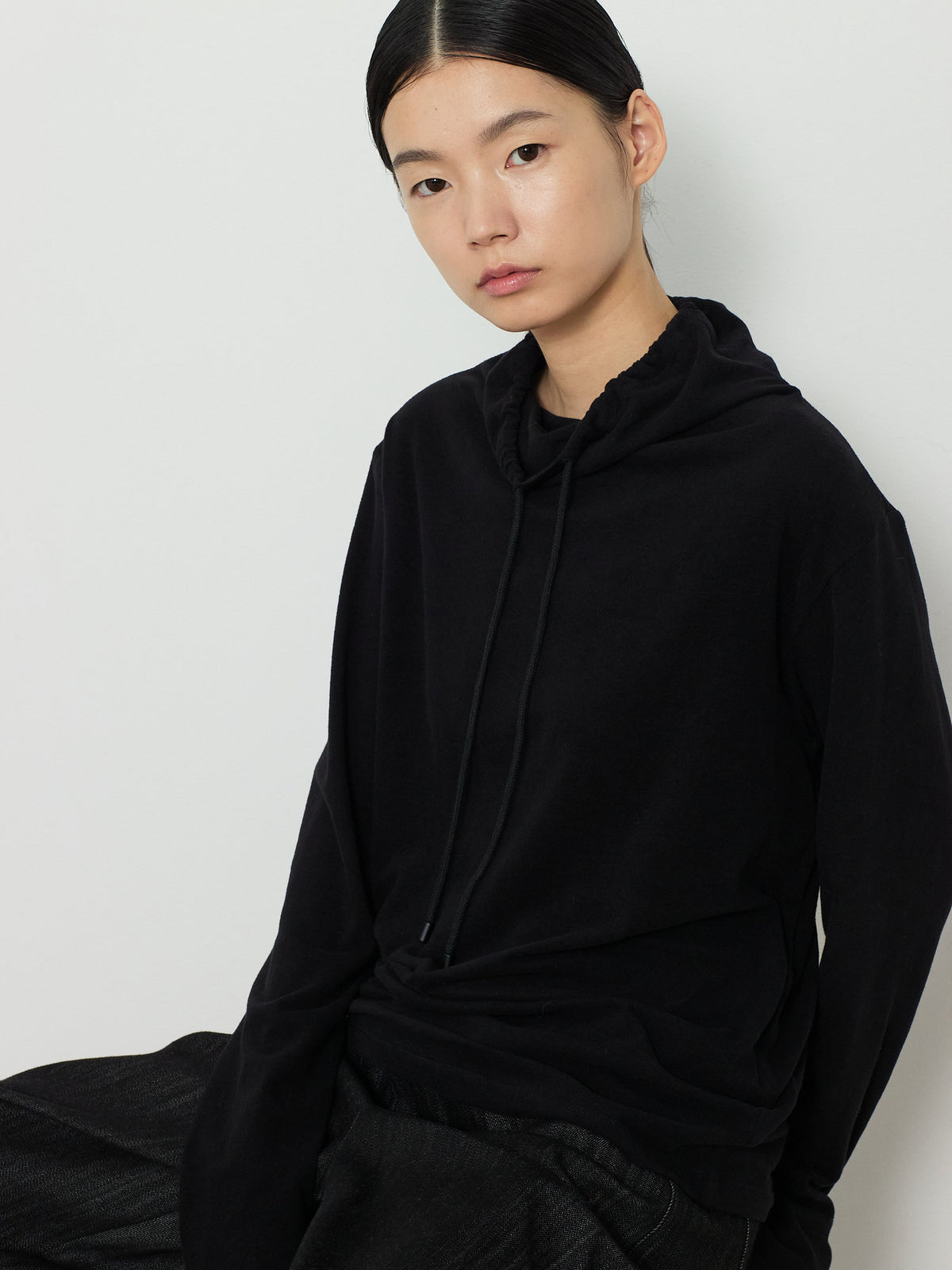 STRING HIGHNECK TOP [BLACK] 9
