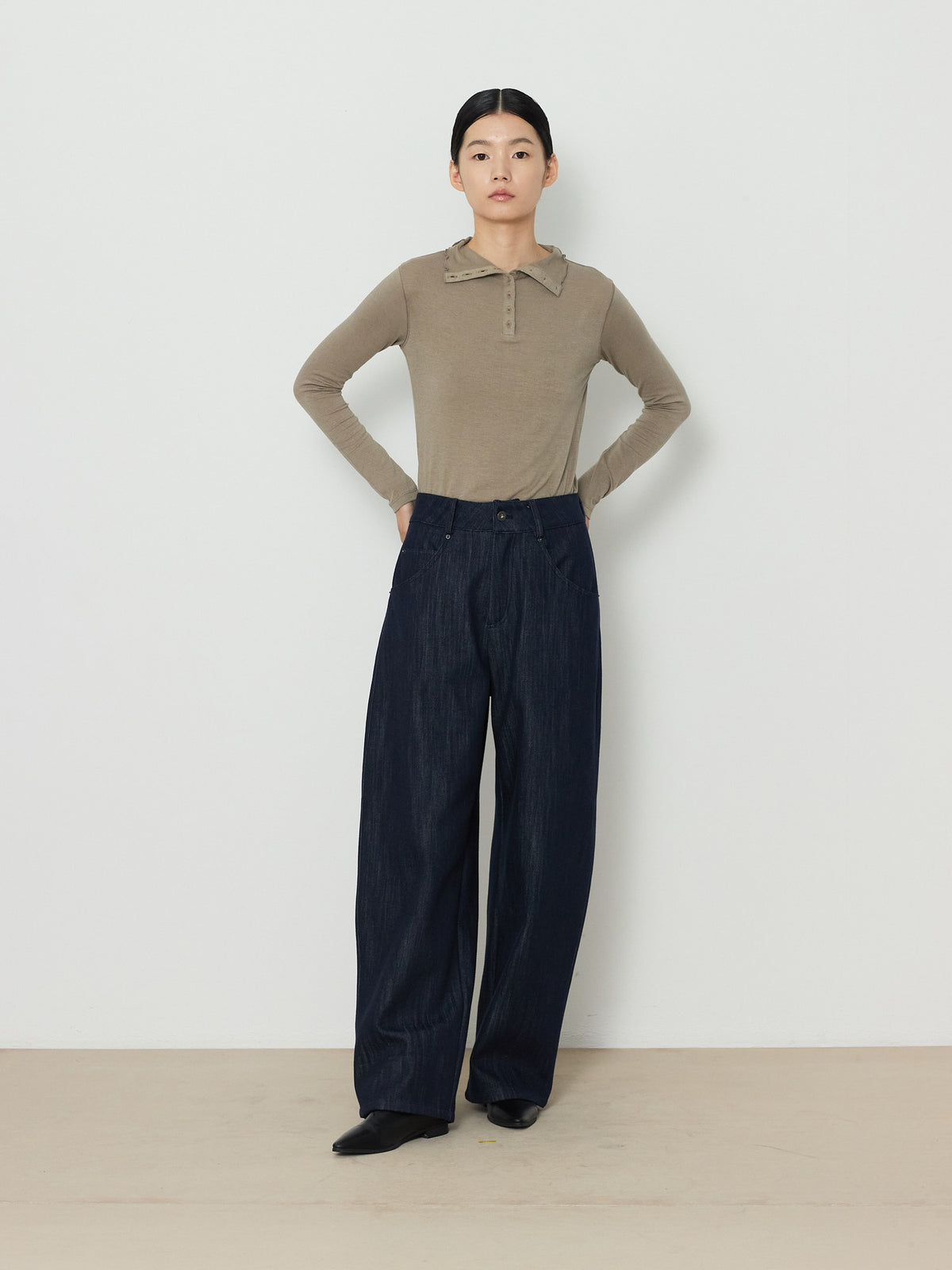 BARREL DENIM PANTS [INDIGO] 14