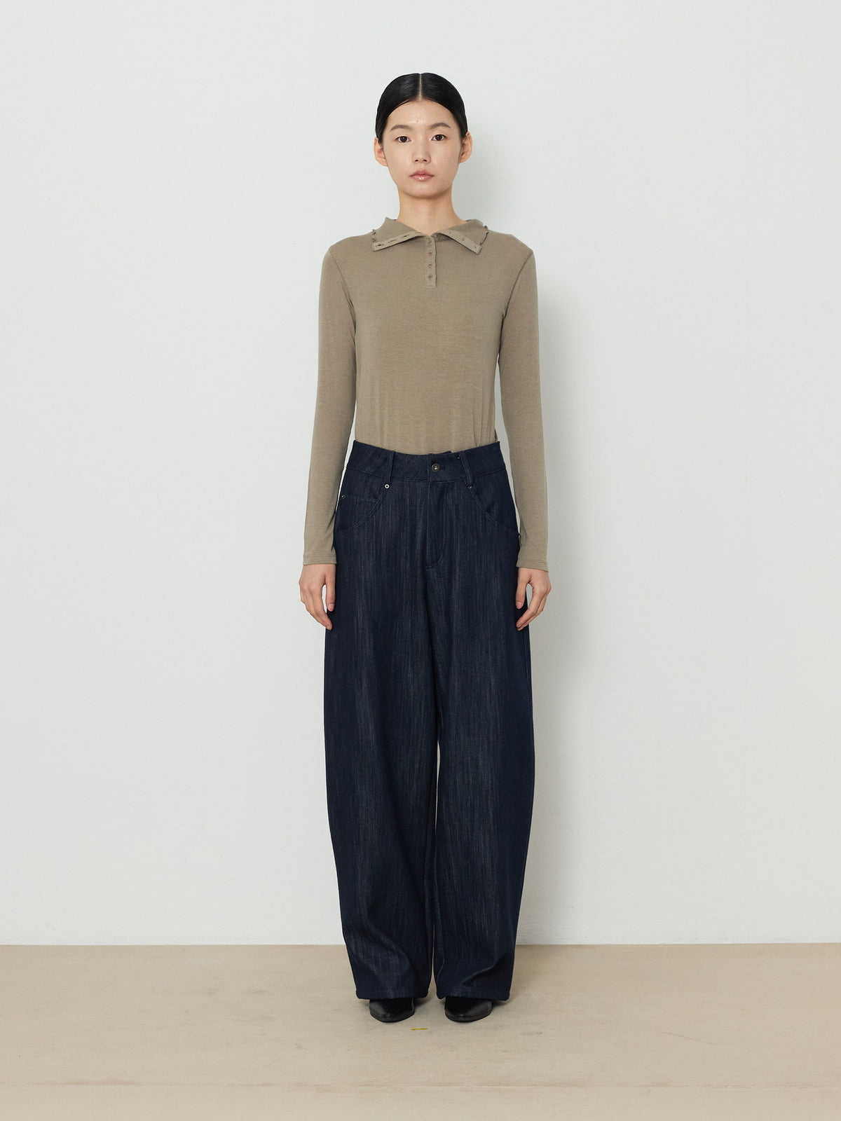 BARREL DENIM PANTS [INDIGO] 1