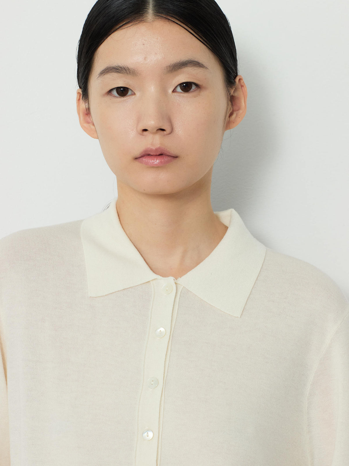 SOLID COLLAR KNIT [CREAM] 7