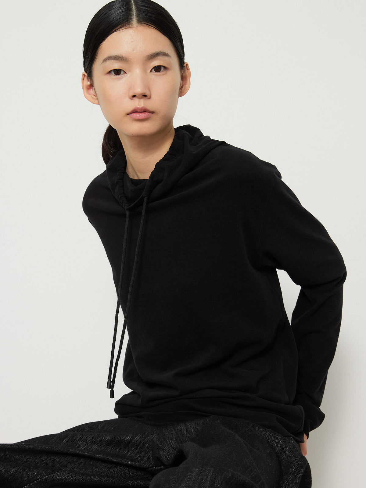 STRING HIGHNECK TOP [BLACK] 10