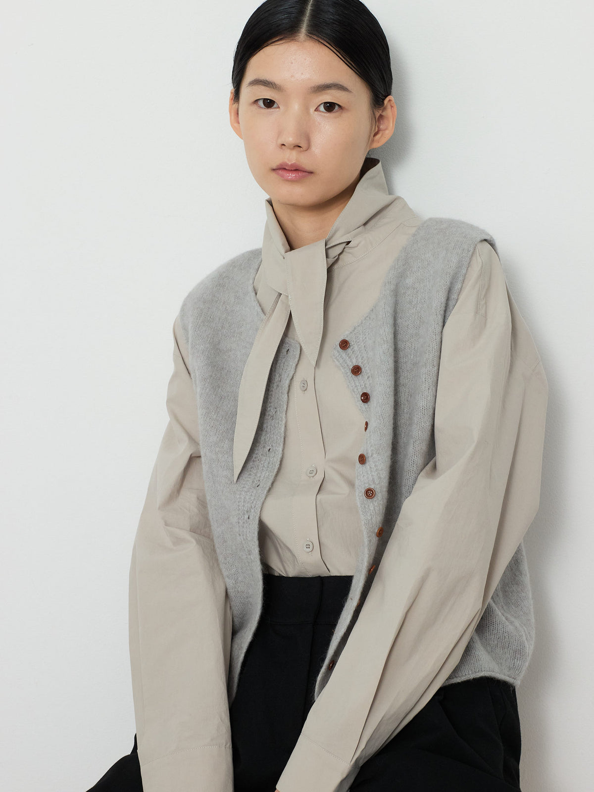 WAVE TIE SHIRTS [LIGHT KHAKI] 18