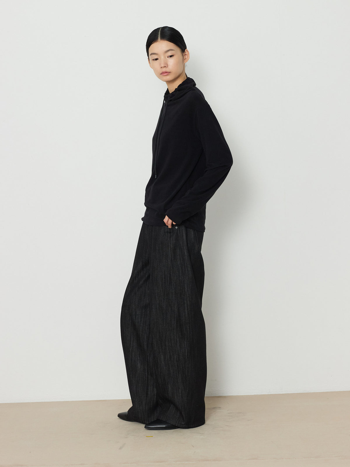 STRING HIGHNECK TOP [BLACK] 15