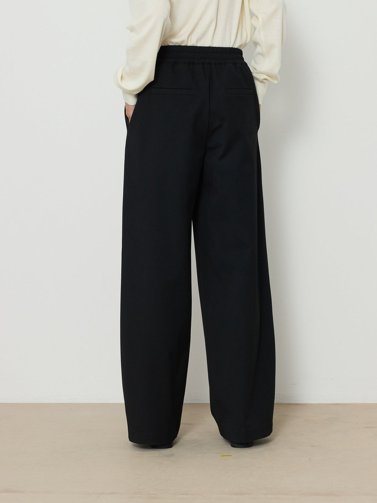 BANDING WIDE PANTS [BLACK] 8