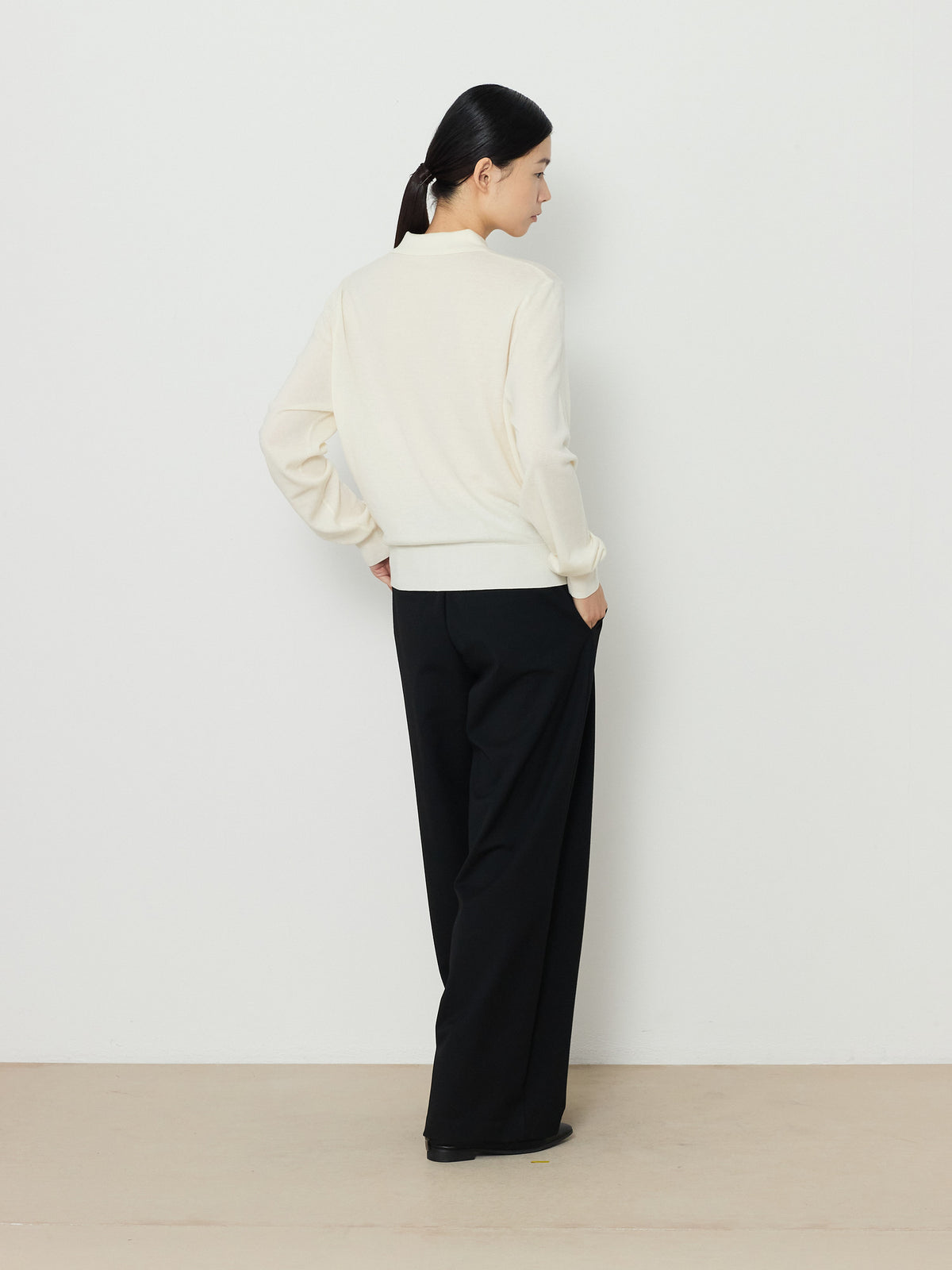 SOLID COLLAR KNIT [CREAM] 9