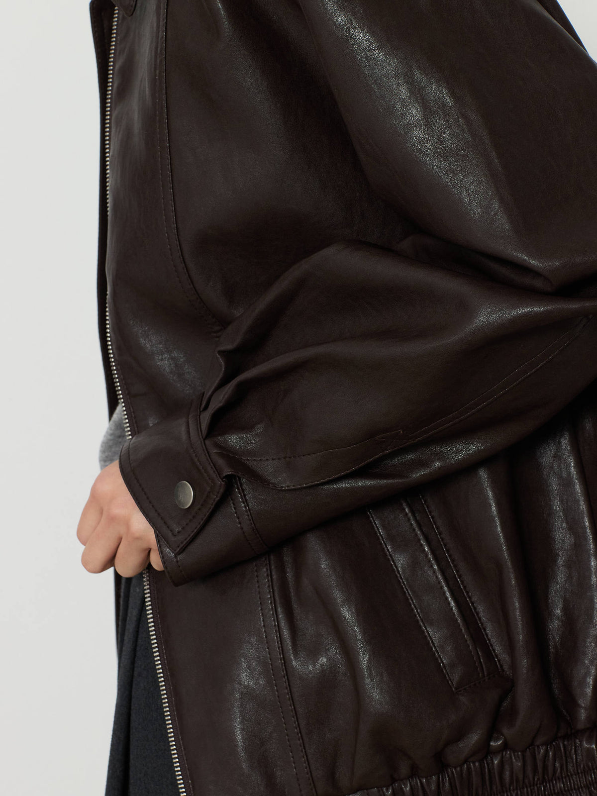 ECO LEATHER BLOUSON [BROWN] 10
