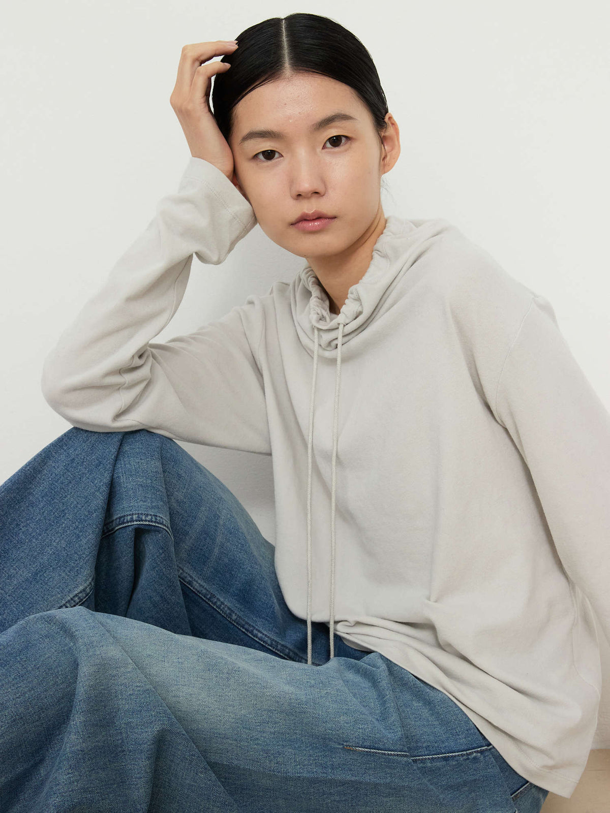 STRING HIGHNECK TOP [LIGHT GRAY] 8