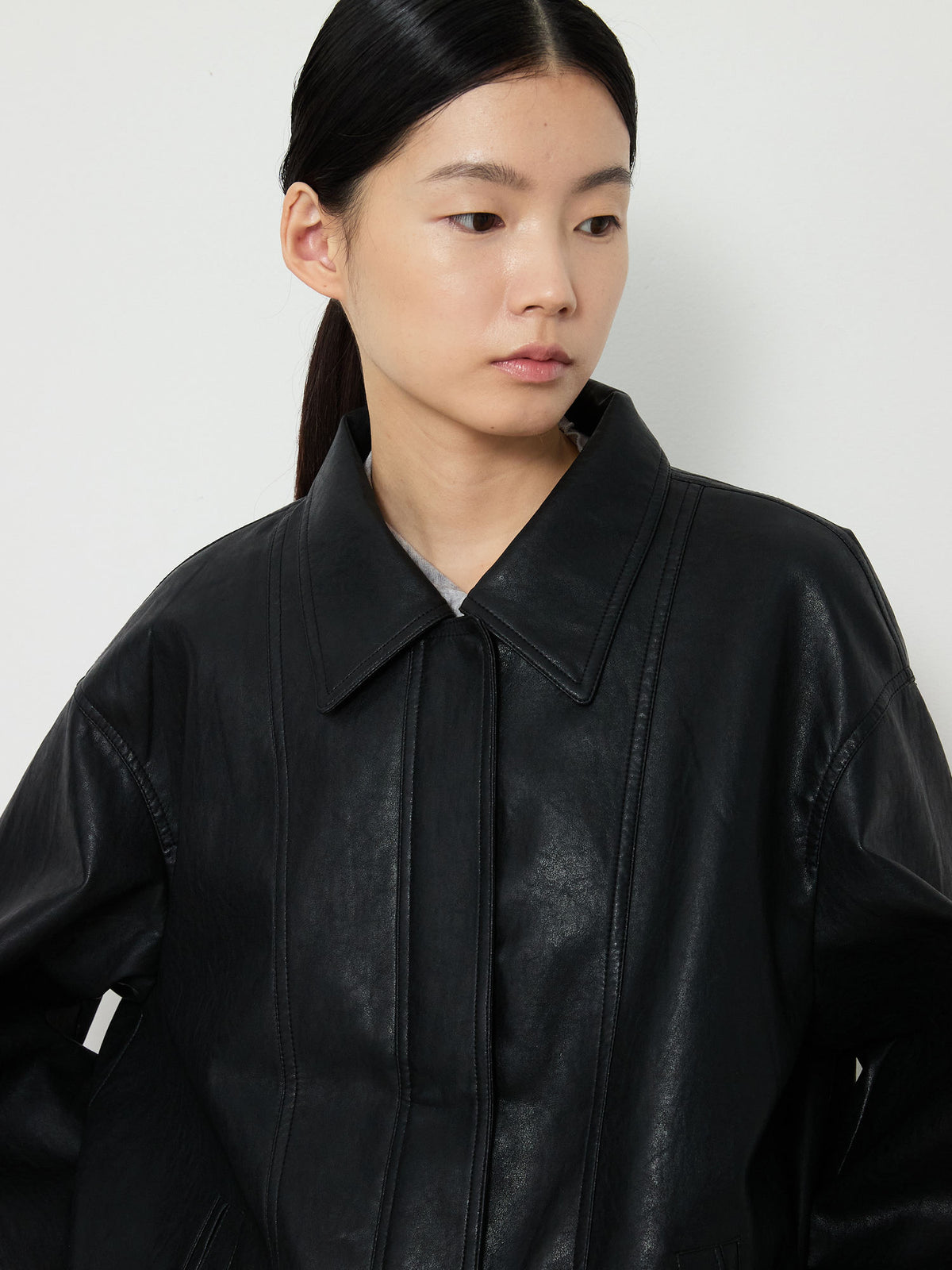ECO LEATHER BLOUSON [BLACK] 12