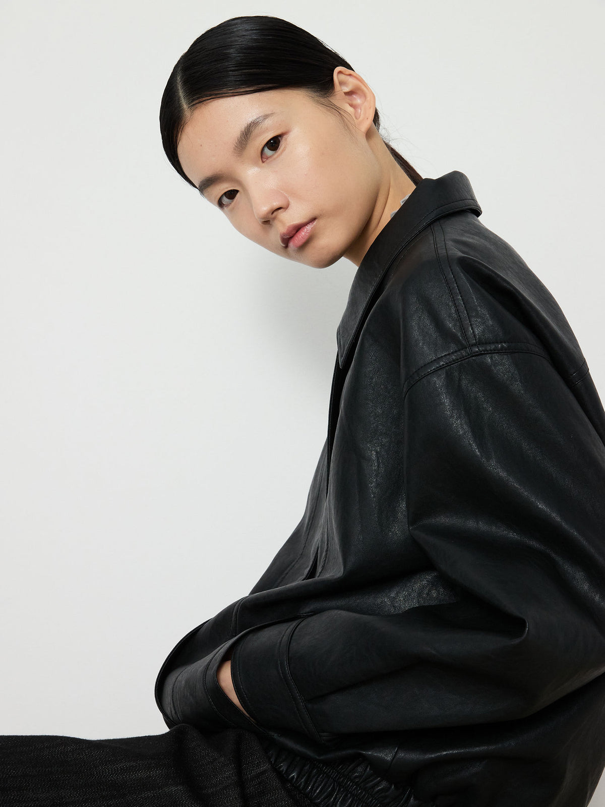 ECO LEATHER BLOUSON [BLACK] 11